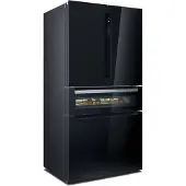 Siemens KF96RSBEA, Vapaasti seisova, Ranskalainen ovi, Musta, 572 L, SN-T, C