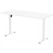 MaxMount Korkeussäädettävä työpöytä (160 x 70 cm) - Valkoinen