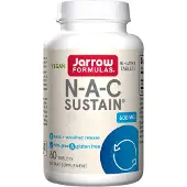 Jarrow Formulas NAC Sustain  N-asetyylikysteiini - 60 tablettia - 60 tablettia