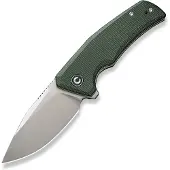 CIVIVI Regulatron C23006-2 Satin Nitro-V, Green Canvas Micarta pocket knife