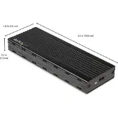 StarTech.com - M2E1BMU31C - USB 3.1 Type C -ulkoinen kiintolevykotelo M.2 NVMe SSD:lle - 10 Gbps - PCIe SSD