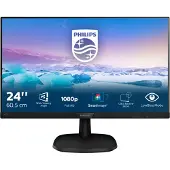 Philips 243V7QJABF/00 FHD UWC -tietokonenäyttö - 24 tuumaa - IPS-paneeli 5ms - 75Hz - HDMI/DP/VGA - FreeSync