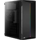 Aerocool Split -miditornikotelo RGB-valaistuksella, musta