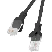 Lanberg patch cable - 1.5 m - black RAL 9004 - Musta - 1m