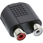 Intos AV Adapter Jack 3.5mm - RCA (Cinch) x2 black (99346)