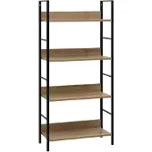 vidaXL 4-tasoinen kirjahylly tammi 60x27,6x124,5 cm lastulevy