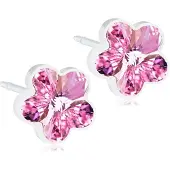 Blomdahl Medical Plastic Flower 6mm Light Rose