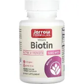Jarrow Formulas , Biotin, 5,000 mcg, 100 Veggie Capsules