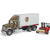 BRUDER 2828 Mack Granite Rekka ja lastaustrukki 1:16
