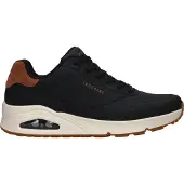 SKECHERS for man. 183004 Trainers Uno Suited On Air black (44), Flat, Laces, Casual