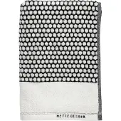 Mette Ditmer Grid kylpypyyhe 70 x 140 cm Musta-off white
