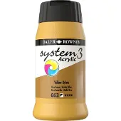 Daler Rowney DR System 3 akryyli 663 Yellow ochre - 500ml