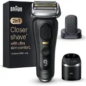 Braun Series 9 Pro+ 9590cc märkä- ja kuiva-ajoon -parranajokone, musta