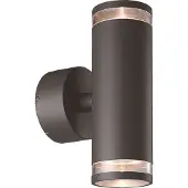 Malmbergs Eklof LED-seinävalaisin Tummanharmaa 2x8W IP54