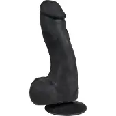 Desirel Doc Johnson The Perfect Cock - aidonnäköinen dildo (musta) - 19 cm
