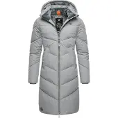 Ragwear Pitkä talvitakki 'Rebelka' vaaleanharmaa