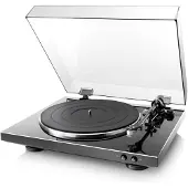 Denon DP-300F vinyylisoitin, musta