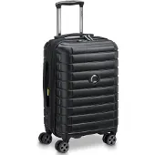 Delsey Shadow 5.0 Expandable 55 cm -matkalaukku, musta