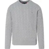 Tommy Hilfiger Neulepaita 'Classic' meleerattu harmaa