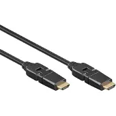Goobay High-speed HDMI 360 cable with Ethernet - Cable length 3 m