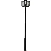 LUCANDE ulkovalaisin Siveta, 240cm, 3-lamppuinen, musta, E27, IP65 Siveta , himmennettävä, Musta, Alumiini