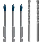 Bosch Poranterä Expert HEX-9 HardCeramic, sekoitus, 6 mm, 5 kpl