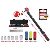 Ks Tools Momenttiavain ERGOTORQUEprecision; 1/2''; 20-200 Nm; 11 kpl.