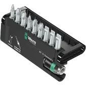 Wera Bit-check 10 Universal 3 Screwdriver Bit Set Musta