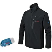 Bosch lämmitettävä Takki GHJ 12+18V XA laturilla GAA 12V-21 Musta M