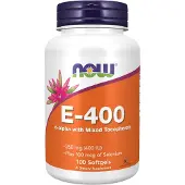 NOW,NOW Foods,NOW,NOW Foods E-vitamiini 400 IU seleenillä - 100 pehmeää kapselia