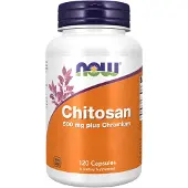 NOW,NOW Foods,NOW,NOW Foods Kitosaani, 500 mg plus Kromi - 120 kasviperäistä kapselia