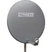 Schwaiger SPI800, 10,7 - 12,75 GHz, 38,5 dBi, Harmaa, Alumiini, Terästä, 75 cm, 745 mm (SPI800.1)