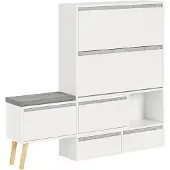 SoBuy Kenkäpenkki FSR134-W Valkoinen