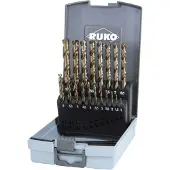 RUKO Metalliporanteräsarja 215214RO; HSS-Co 5; 1-10 mm; 19 kpl.