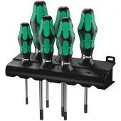 Wera Torx-meisselisarja 367/6 BO, T10–40, reiällinen, 6 osaa, telineellä