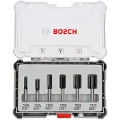 Bosch Jyrsinteräsarja Straight; 8 mm; 6 osat