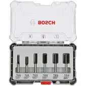 Bosch Accesorios Jyrsinteräsarja HM urajyrsimet 6 mm, 6-os.