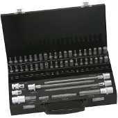 Bahco kärkihylsysarja BE5049, 3/8"–1/2", insex/Torx/XZN, 49 osaa