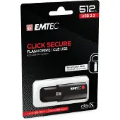 USB FlashDrive 512GB EMTEC B120 Click Secure USB 3.2 (100MB/s)