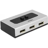 DeLOCK 87668, DisplayPort, Musta, Harmaa, 2560 x 1440 pikseliä, 112 mm, 68 mm, 29 mm