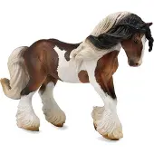 Collecta Horse Country Tinker ori valkoruskea XL