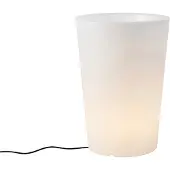 QAZQA Älykkäät ulko-lattiavalaisimet istutusastia valkoinen IP65 sis. LED Wifi A60 - Verano