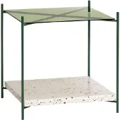 Hubsch Niche Side Table Green/Terrazzo - Green - ONE SIZE