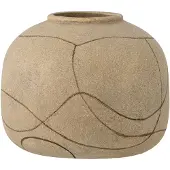 Bloomingville Niza Deco Vase - Beige - H16.5CM