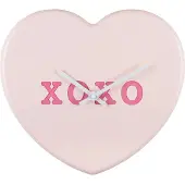 Karlsson Wall Clock Heart Candy Soft Pink - Pink - H:27CM