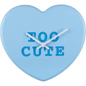Karlsson Wall Clock Heart Candy Soft Blue - Blue - H:27CM