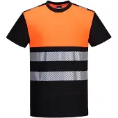 Portwest PW311 musta/oranssi Hi-Vis T-paita