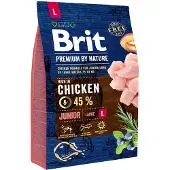 Brit 3kg by Nature Junior Large Breed kana koiranruoka
