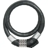 ABUS Steel-O-Flex Raydo Pro 1460/85 Pyörälukko TexKF , musta
