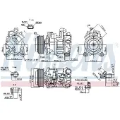 Nissens Kompressori, ilmastointilaite 89585